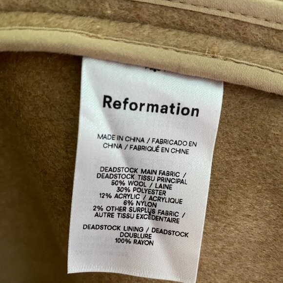 Reformation Downing Wool Coat - Picture 6 of 6
